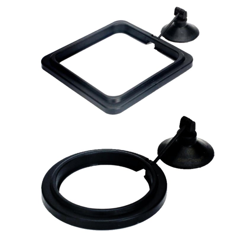 SunGrow 2 Betta Feeding Ring, Prevent Water Turbulence from Washing Food into Filter, Practical Round Floating Food, Suitable for Guppy, Goldfish and Other Small Fish - Image 2